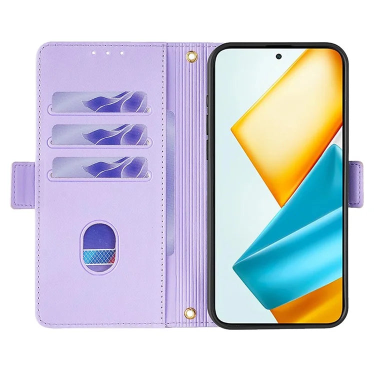 For Honor 90 GT 5G Wallet Case RFID Blocking Leather Phone Cover with 2 Straps