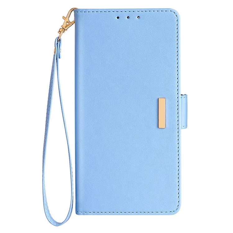 For Honor 90 GT 5G Wallet Case RFID Blocking Leather Phone Cover with 2 Straps