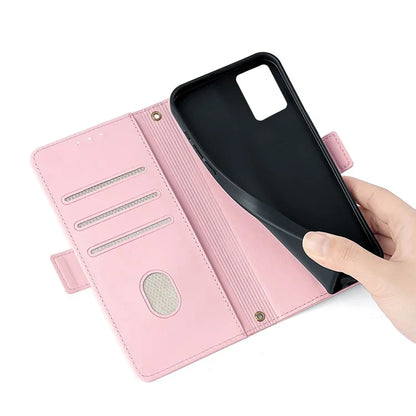 For Honor 90 GT 5G Wallet Case RFID Blocking Leather Phone Cover with 2 Straps