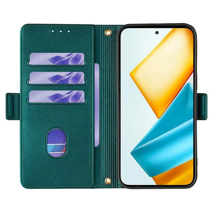 For Honor 90 GT 5G Wallet Case RFID Blocking Leather Phone Cover with 2 Straps