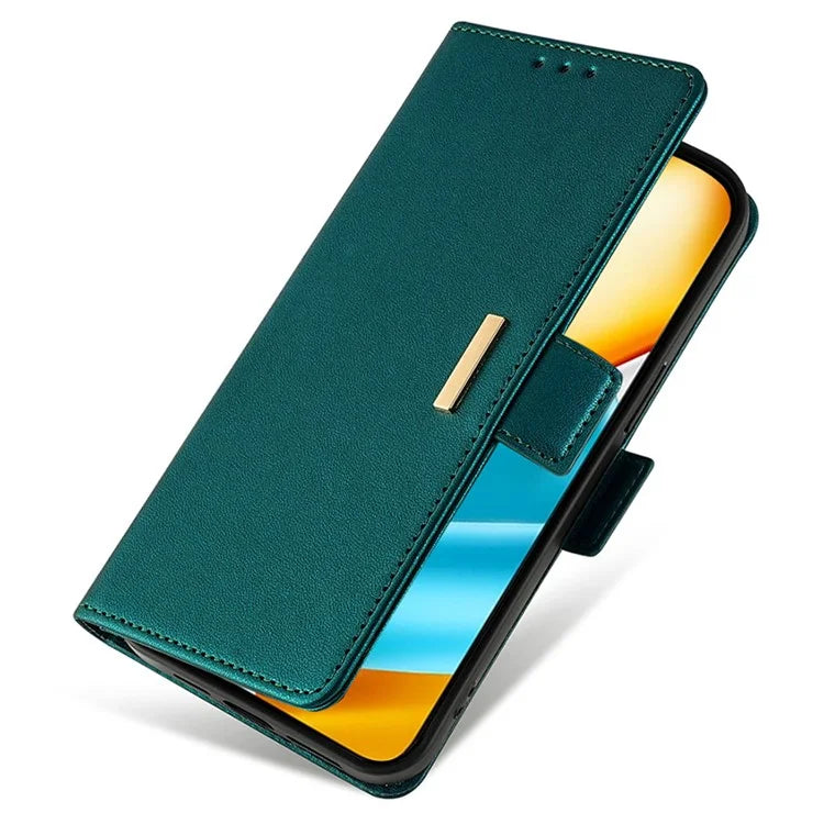 For Honor 90 GT 5G Wallet Case RFID Blocking Leather Phone Cover with 2 Straps