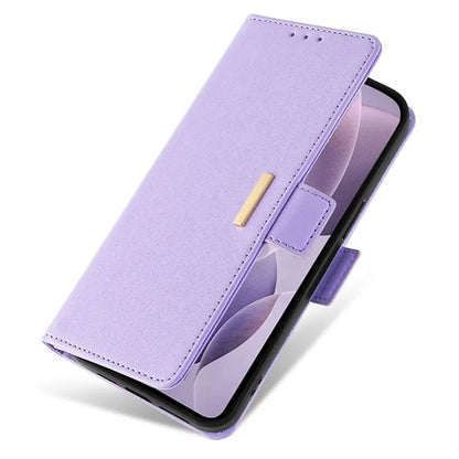 For Honor X8b 4G Leather Case with Shoulder Strap RFID Blocking Wallet Stand Cover