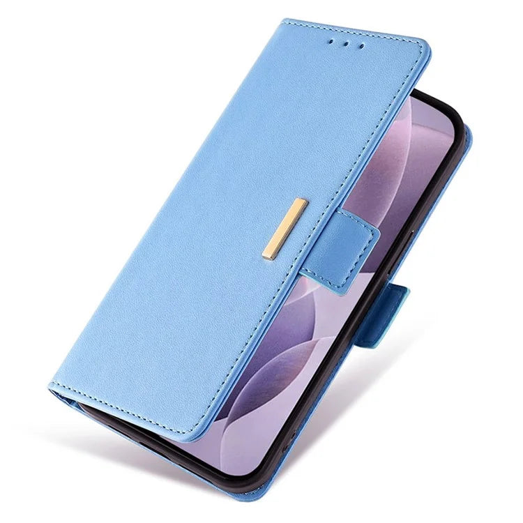 For Honor X8b 4G Leather Case with Shoulder Strap RFID Blocking Wallet Stand Cover
