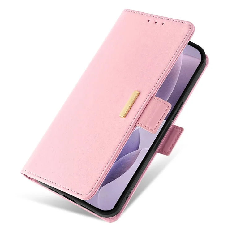For Honor X8b 4G Leather Case with Shoulder Strap RFID Blocking Wallet Stand Cover