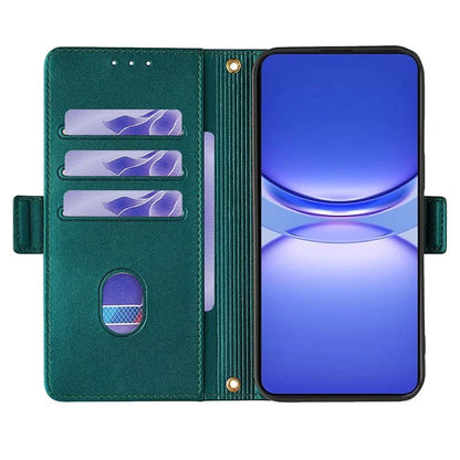 For Honor X8b 4G Leather Case with Shoulder Strap RFID Blocking Wallet Stand Cover