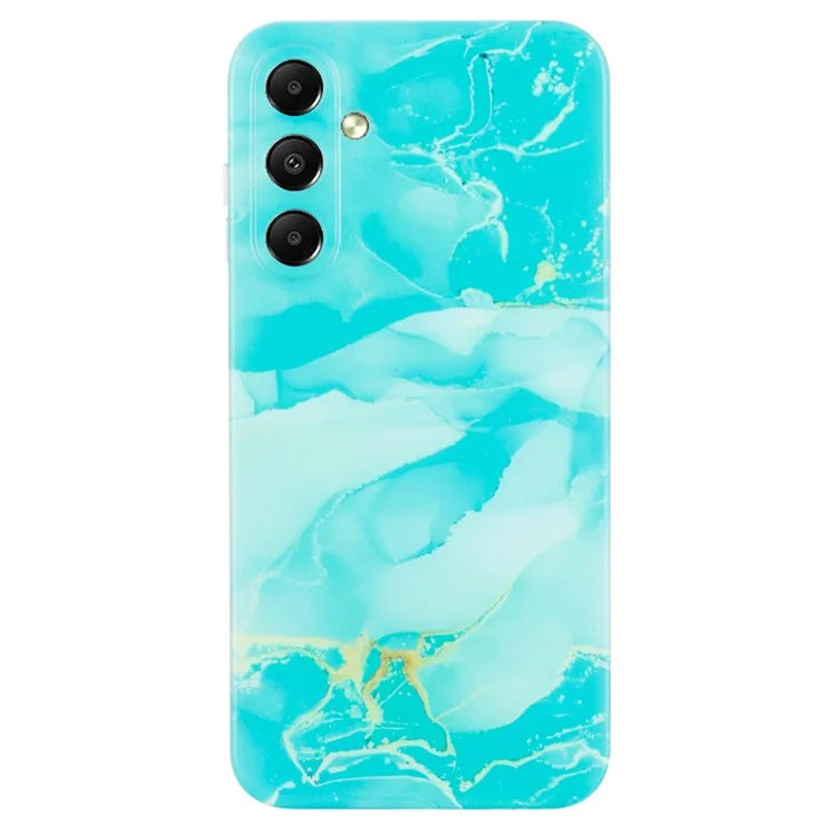 For Samsung Galaxy S24 Case TPU Phone Back Cover Marble Pattern Printing