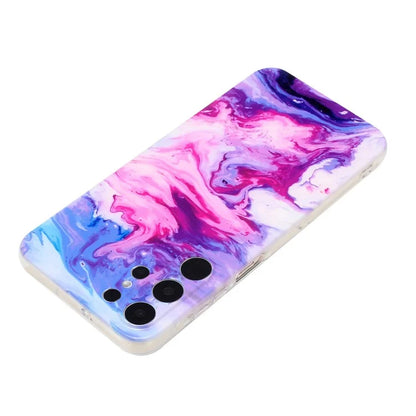 For Samsung Galaxy S24 Ultra Case Marble Effect Pattern Design TPU Phone Cover