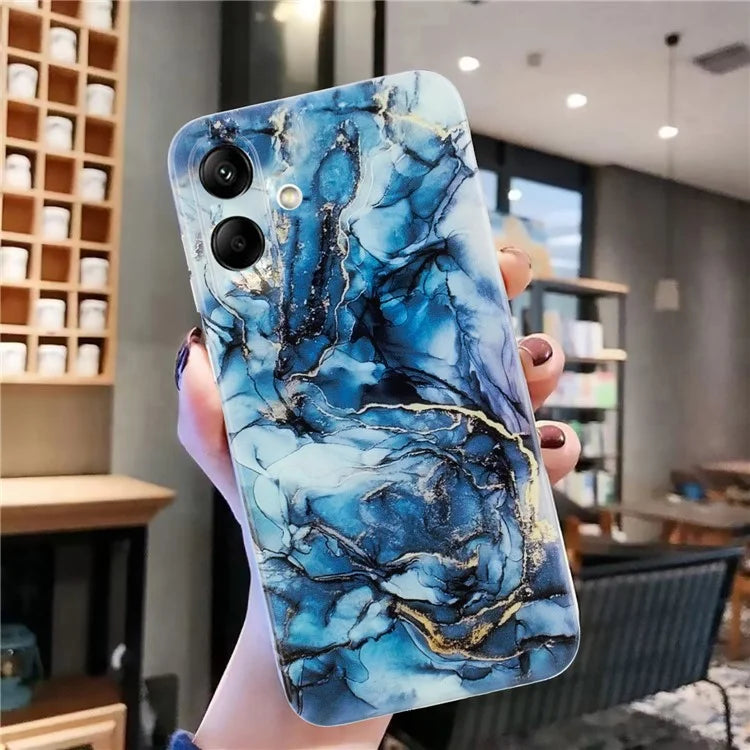 For Samsung Galaxy A05 4G Case Marble Pattern Print Soft TPU Phone Cover