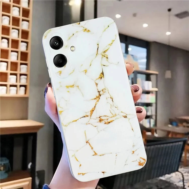 For Samsung Galaxy A05 4G Case Marble Pattern Print Soft TPU Phone Cover