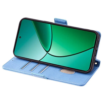 For Realme 12+ 5G Leather Case RFID Blocking Wallet Phone Cover with Magnetic Clasp