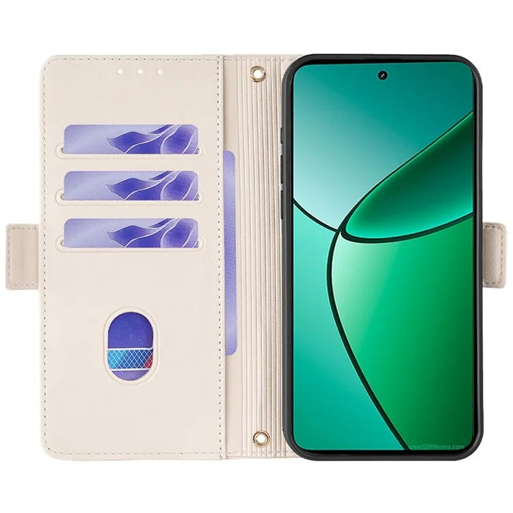 For Realme 12+ 5G Leather Case RFID Blocking Wallet Phone Cover with Magnetic Clasp