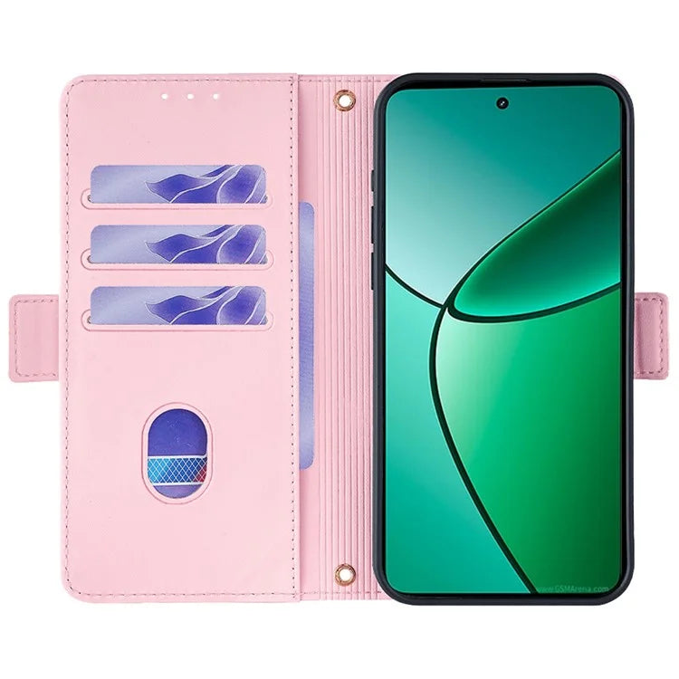 For Realme 12+ 5G Leather Case RFID Blocking Wallet Phone Cover with Magnetic Clasp