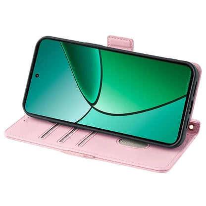 For Realme 12+ 5G Leather Case RFID Blocking Wallet Phone Cover with Magnetic Clasp