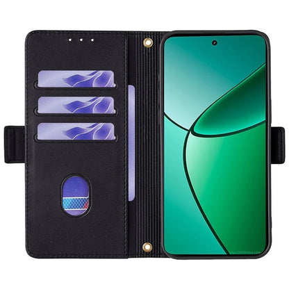 For Realme 12+ 5G Leather Case RFID Blocking Wallet Phone Cover with Magnetic Clasp