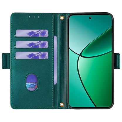 For Realme 12+ 5G Leather Case RFID Blocking Wallet Phone Cover with Magnetic Clasp