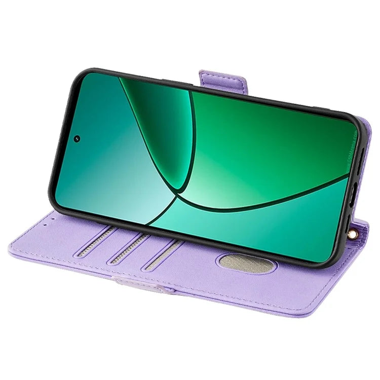 For Realme 12+ 5G Leather Case RFID Blocking Wallet Phone Cover with Magnetic Clasp