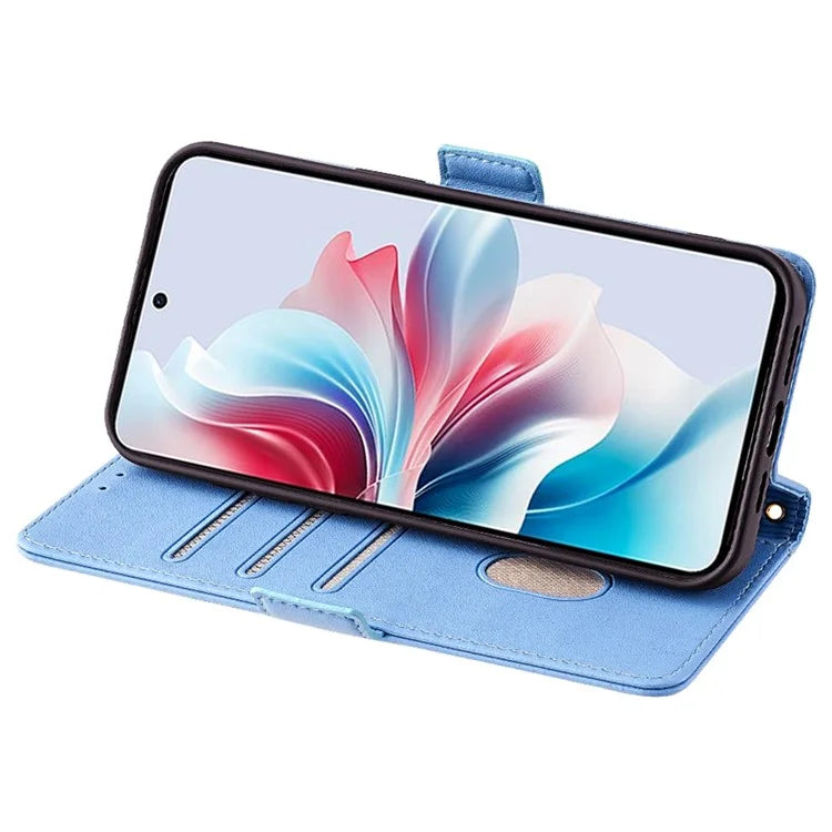 For Oppo Reno11 F 5G / F25 Pro 5G Leather Case RFID Blocking Wallet Stand Crossbody Phone Cover