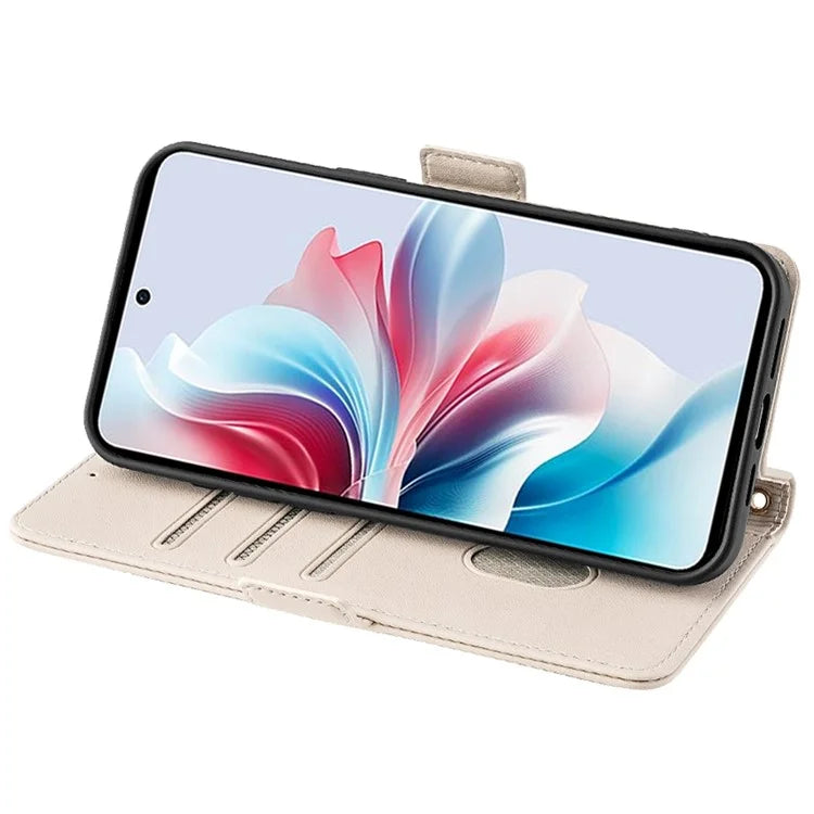 For Oppo Reno11 F 5G / F25 Pro 5G Leather Case RFID Blocking Wallet Stand Crossbody Phone Cover