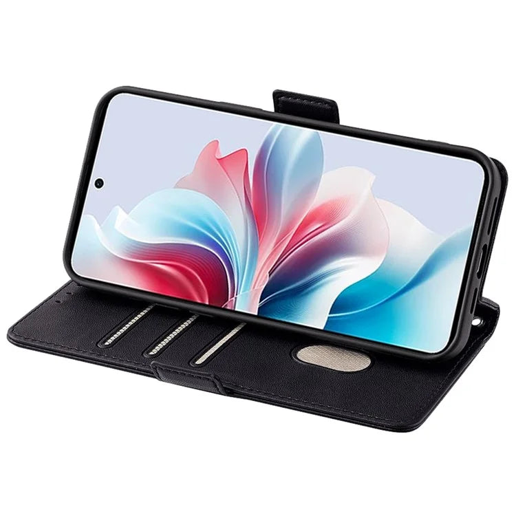 For Oppo Reno11 F 5G / F25 Pro 5G Leather Case RFID Blocking Wallet Stand Crossbody Phone Cover