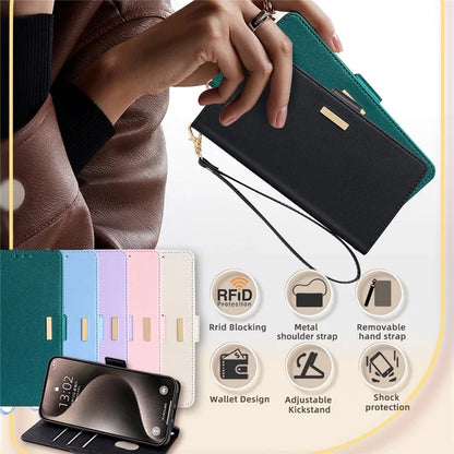 For Oppo Reno11 F 5G / F25 Pro 5G Leather Case RFID Blocking Wallet Stand Crossbody Phone Cover