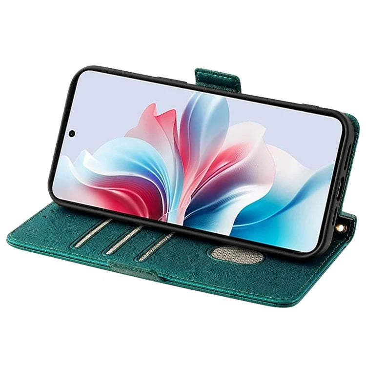 For Oppo Reno11 F 5G / F25 Pro 5G Leather Case RFID Blocking Wallet Stand Crossbody Phone Cover