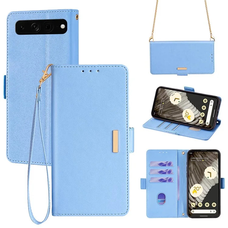 For Google Pixel 7 Pro 5G Wallet Phone Case RFID Blocking Shockproof Leather Cover