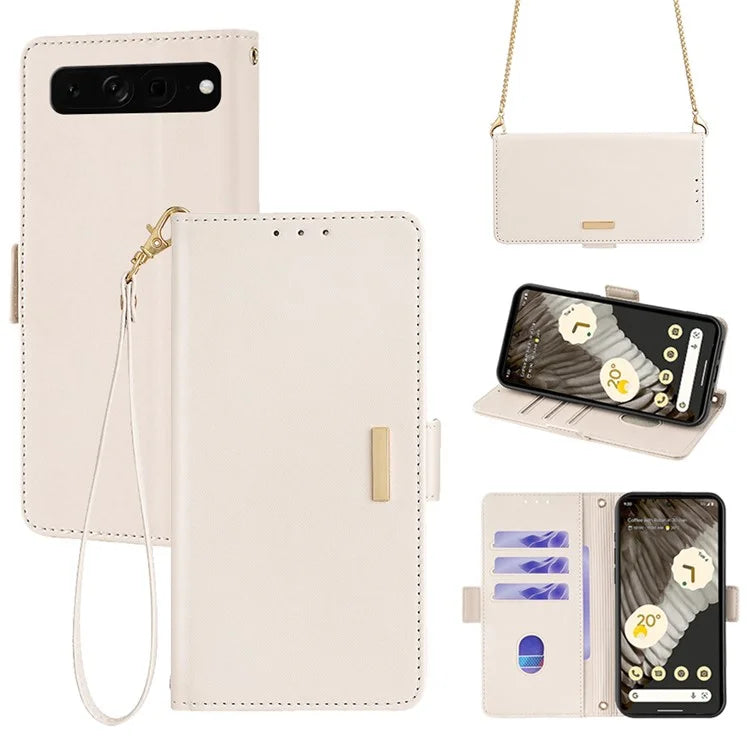 For Google Pixel 7 Pro 5G Wallet Phone Case RFID Blocking Shockproof Leather Cover