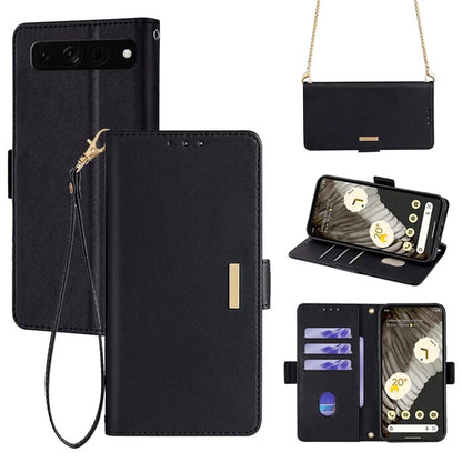 For Google Pixel 7 Pro 5G Wallet Phone Case RFID Blocking Shockproof Leather Cover