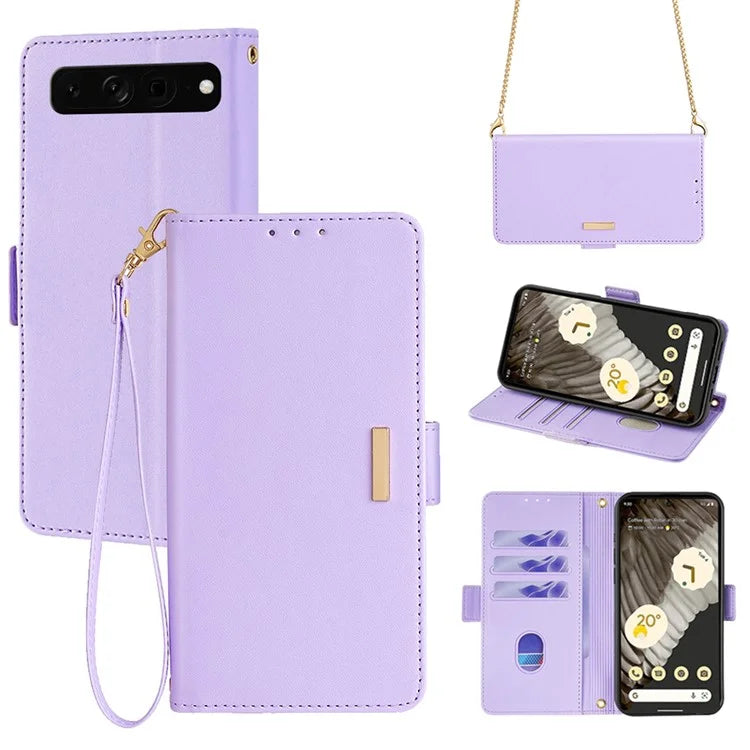 For Google Pixel 7 Pro 5G Wallet Phone Case RFID Blocking Shockproof Leather Cover