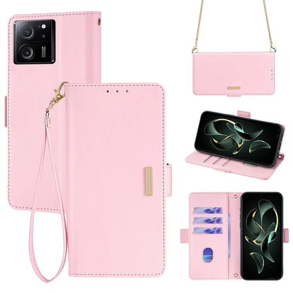For Xiaomi Redmi K60 Ultra / 13T / 13T Pro Case Wallet Stand Flip Phone Cover with Shoulder Strap