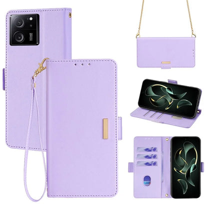 For Xiaomi Redmi K60 Ultra / 13T / 13T Pro Case Wallet Stand Flip Phone Cover with Shoulder Strap