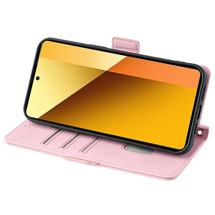 For Xiaomi Redmi Note 13 4G Crossbody Lanyard Case PU Leather RFID Blocking Flip Phone Cover