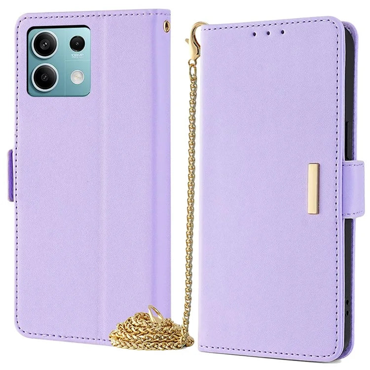 For Xiaomi Redmi Note 13 4G Crossbody Lanyard Case PU Leather RFID Blocking Flip Phone Cover