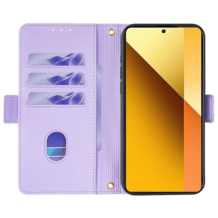 For Xiaomi Redmi Note 13 4G Crossbody Lanyard Case PU Leather RFID Blocking Flip Phone Cover