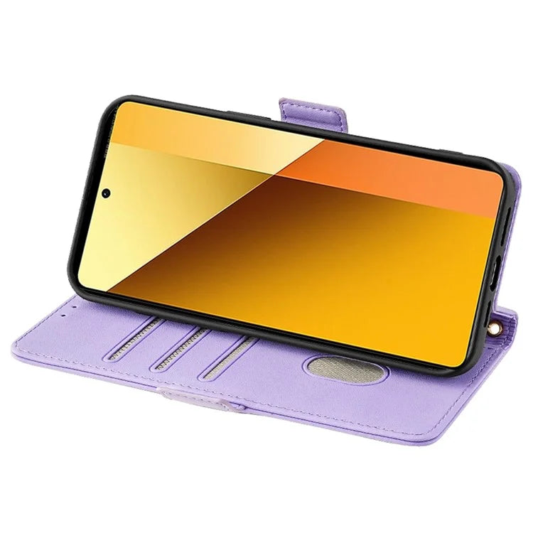 For Xiaomi Redmi Note 13 4G Crossbody Lanyard Case PU Leather RFID Blocking Flip Phone Cover