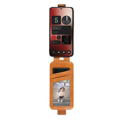 For Nothing Phone (2a) Case Vertical Flip Design Zipper Wallet Leather Phone Cover