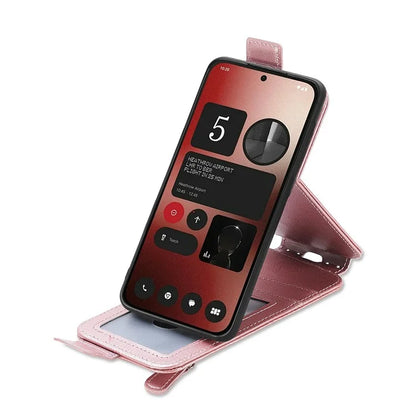 For Nothing Phone (2a) Case Vertical Flip Design Zipper Wallet Leather Phone Cover