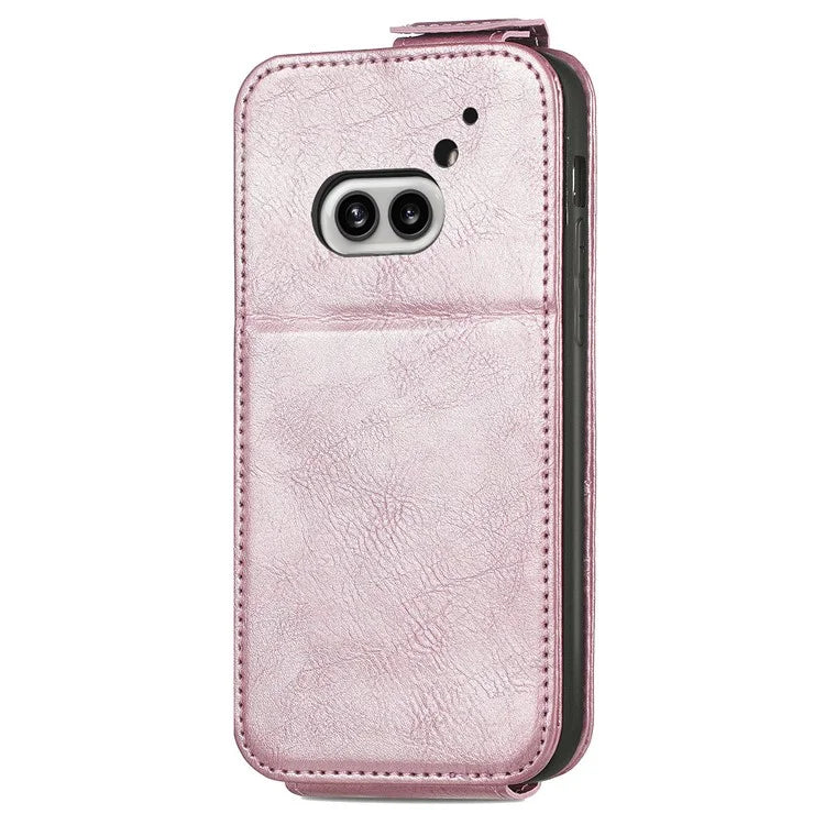 For Nothing Phone (2a) Case Vertical Flip Design Zipper Wallet Leather Phone Cover