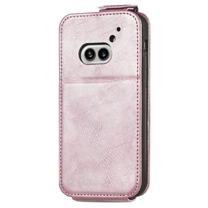 For Nothing Phone (2a) Case Vertical Flip Design Zipper Wallet Leather Phone Cover