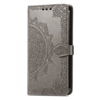 For Nothing Phone (2a) Case PU Leather Mandala Pattern Embossment Flip Wallet Phone Cover