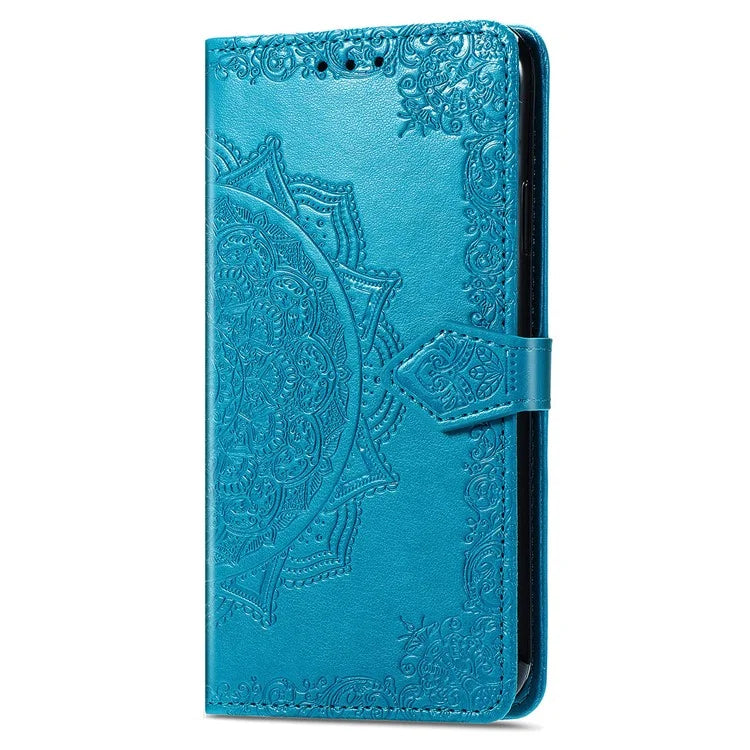 For Nothing Phone (2a) Case PU Leather Mandala Pattern Embossment Flip Wallet Phone Cover