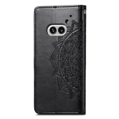 For Nothing Phone (2a) Case PU Leather Mandala Pattern Embossment Flip Wallet Phone Cover