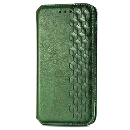 For Nothing Phone (2a) Case PU Leather Rhombus Magnetic Closure Phone Cover