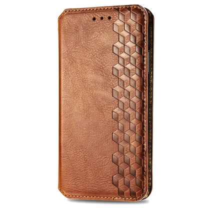 For Nothing Phone (2a) Case PU Leather Rhombus Magnetic Closure Phone Cover