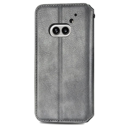 For Nothing Phone (2a) Case PU Leather Rhombus Magnetic Closure Phone Cover