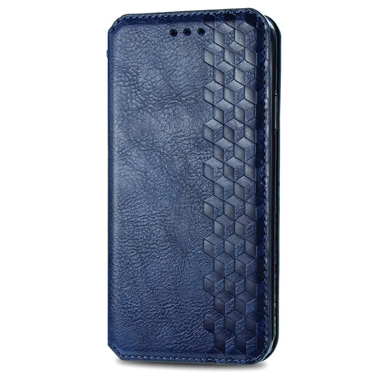 For Nothing Phone (2a) Case PU Leather Rhombus Magnetic Closure Phone Cover