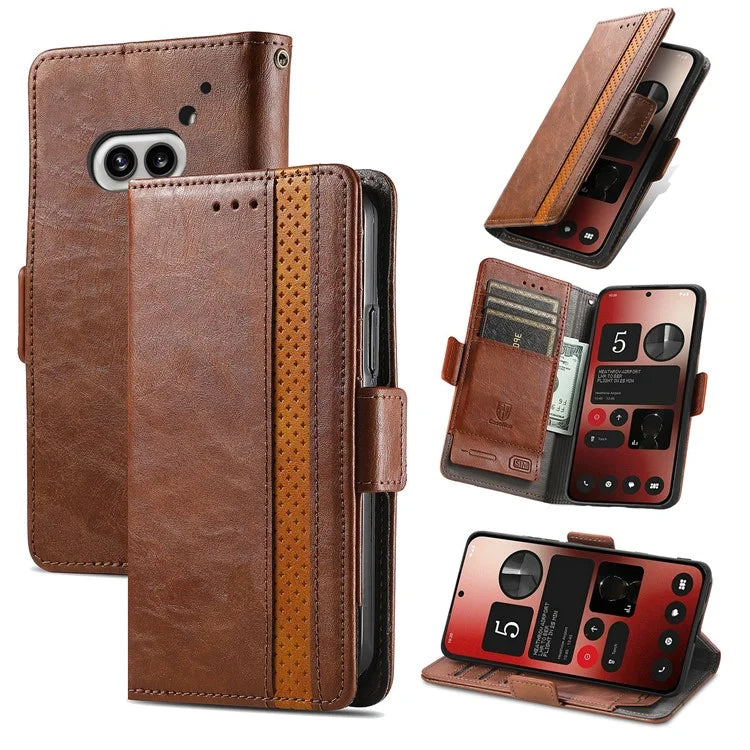 CASENEO 002 Series For Nothing Phone (2a) Wallet Phone Case Wholesale Leather Stand Cover
