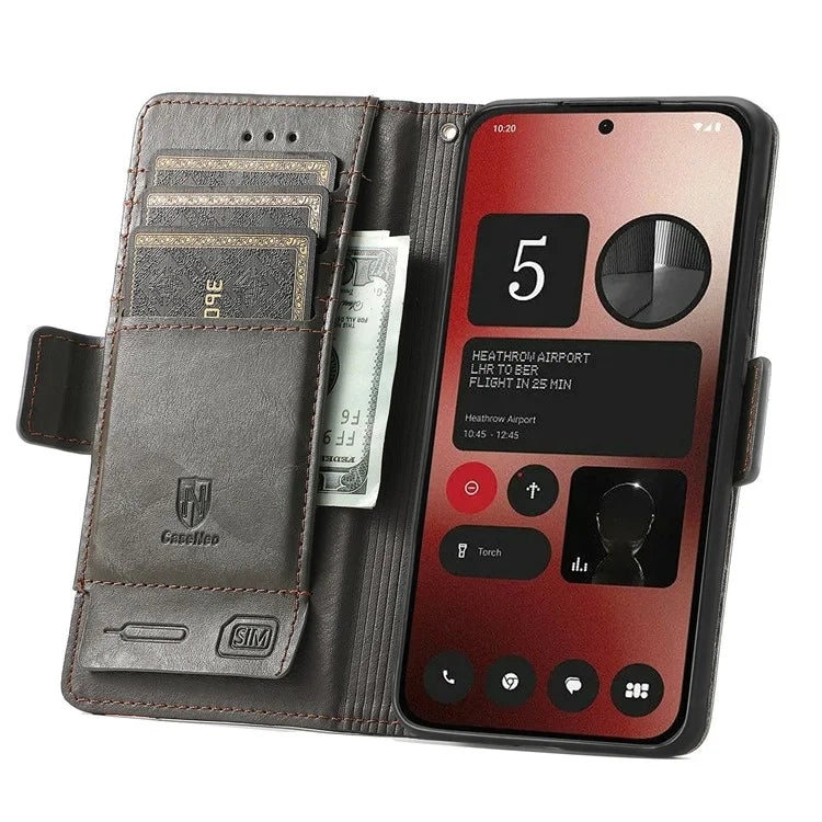 CASENEO 002 Series For Nothing Phone (2a) Wallet Phone Case Wholesale Leather Stand Cover