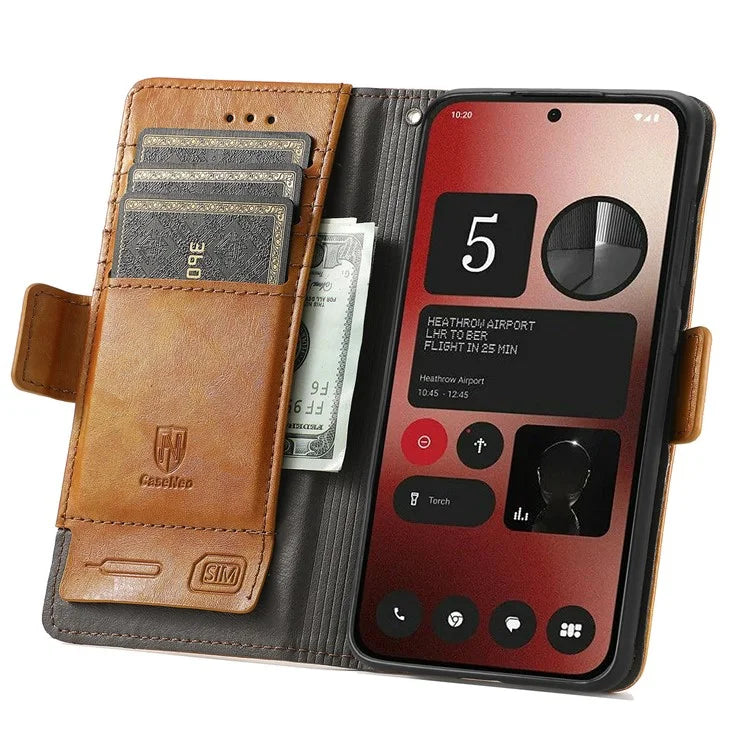 CASENEO 002 Series For Nothing Phone (2a) Wallet Phone Case Wholesale Leather Stand Cover