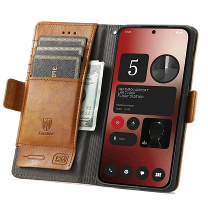 CASENEO 002 Series For Nothing Phone (2a) Wallet Phone Case Wholesale Leather Stand Cover
